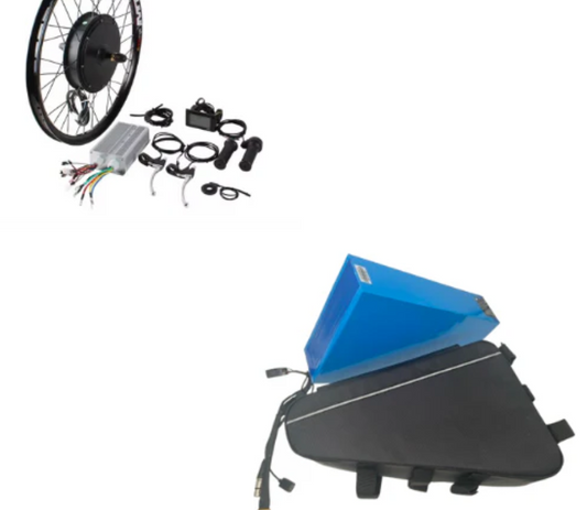 3000w & 72v kit & triangle battery combo